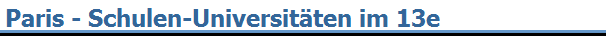 Paris - Schulen-Universit�ten im 13e