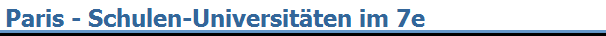 Paris - Schulen-Universit�ten im 7e
